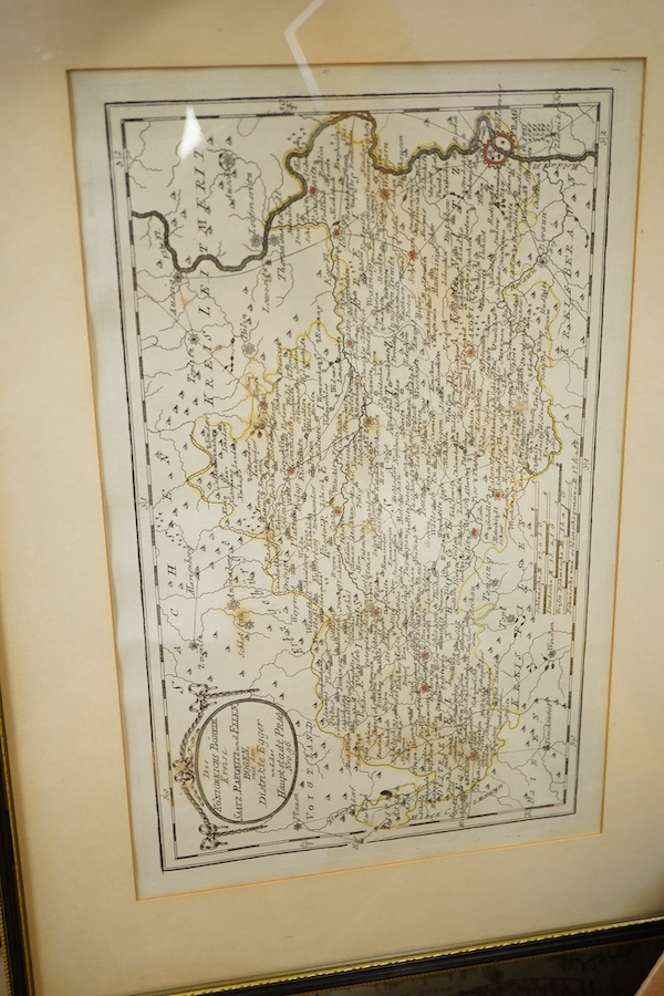 A quantity of antique and later maps printed and engraved maps, to include New Hampshire, published by J. H. Colton, New York, Ohio and Indianna, The Crimea and Nord West, Afrika (sic)